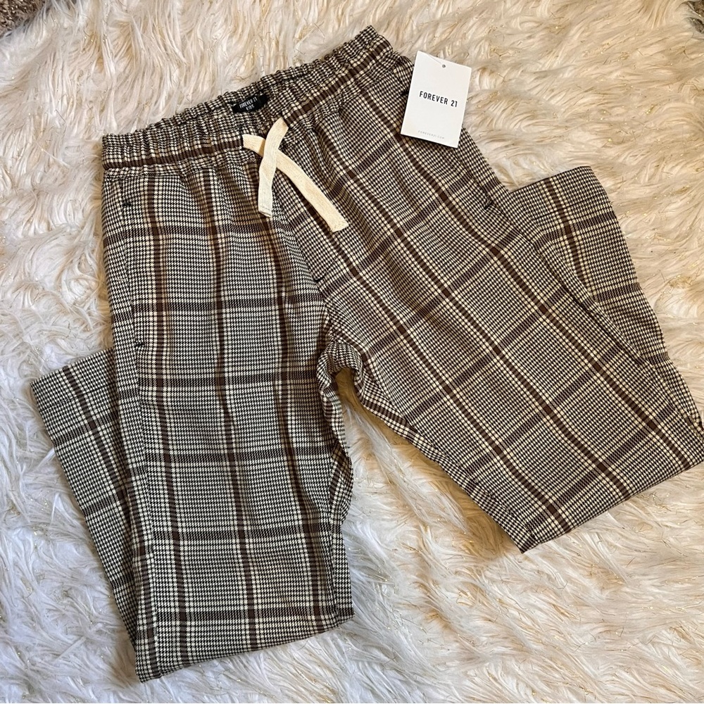 Forever 21 - Kids Drawstring Plaid Pants